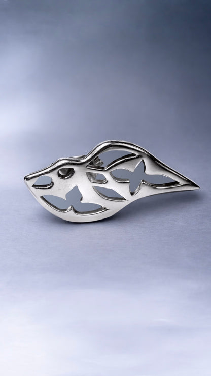 Silver Earrings Front View